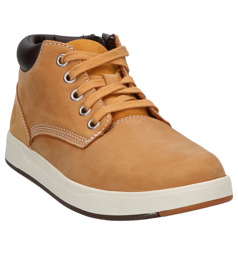 Timberland Davis Square Blauwe Bottines in nubuck (277881)