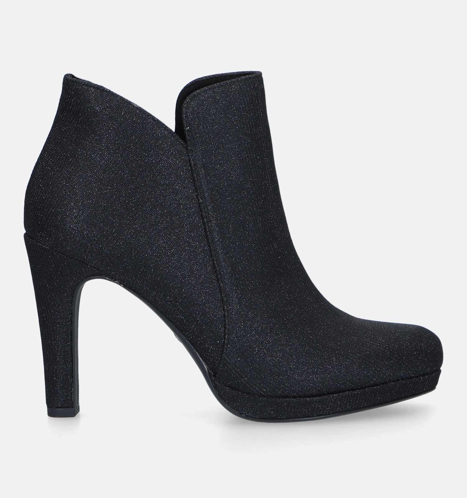 Enkellaarsjes hoge on sale hak zwart