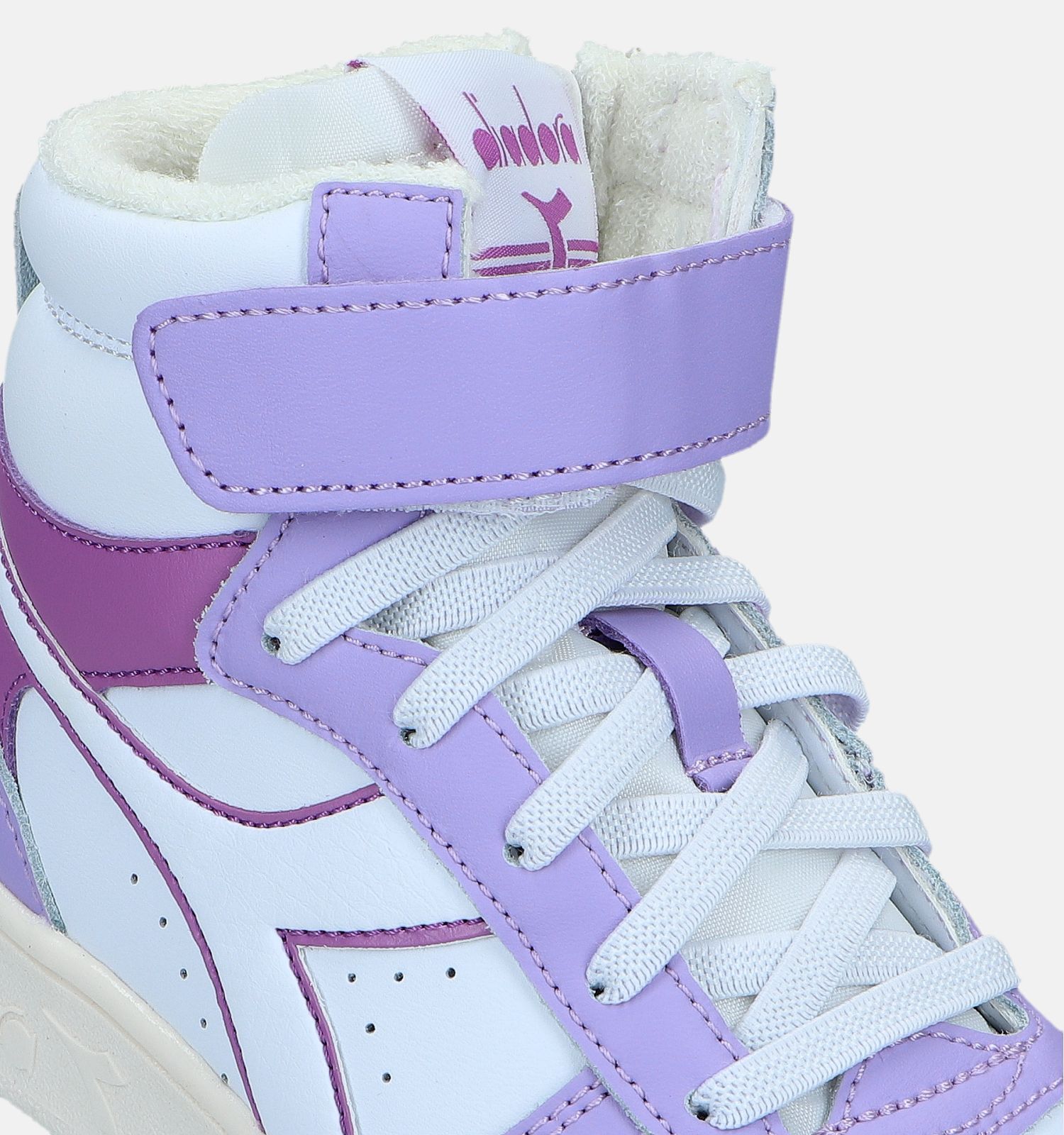 Diadora Magic Mid Witte Sneakers Meisjes Sneakers Online op TORFS.BE