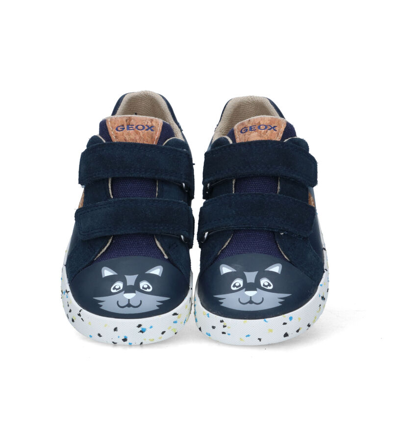 Geox Kilwi Chaussures à velcro en Bleu pour garçons (321552) - pour semelles orthopédiques