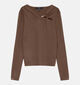 Vero Moda Jain Buckle Pull en Marron pour femmes (379685)