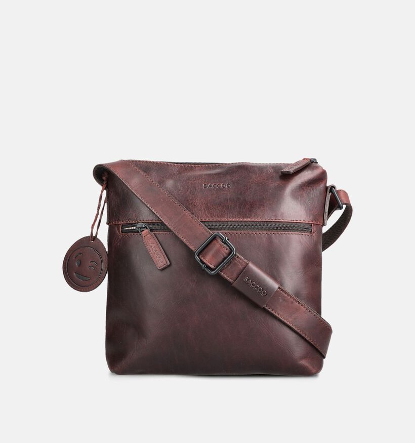 Saccoo Tufara Donkerbruine Crossbodytas voor dames (381759)