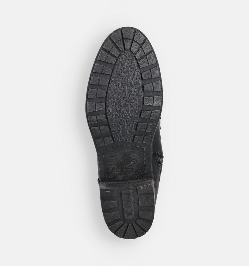 Mustang Boots à lacets en Noir pour femmes (364322)