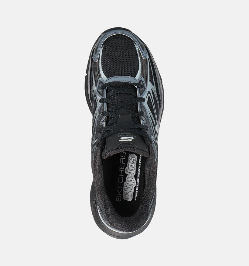 Skechers Stamina Baskets sportives en Noir pour femmes (360894) - pour semelles orthopédiques