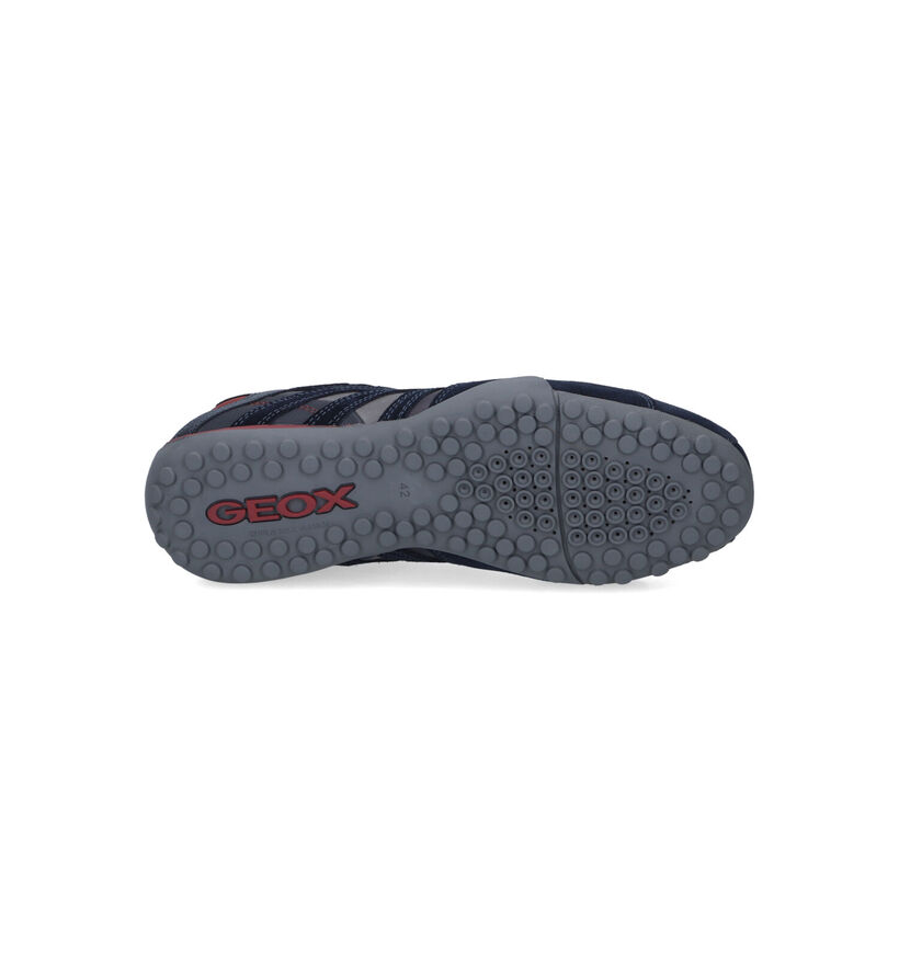 Geox Snake Chaussures à lacets en Bleu pour hommes (315805) - pour semelles orthopédiques