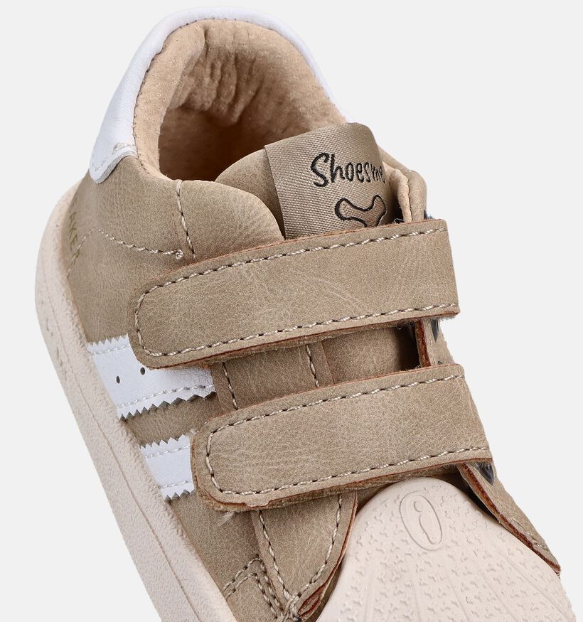 Shoesme Beige Velcroschoenen voor jongens, meisjes (372300) - geschikt voor steunzolen