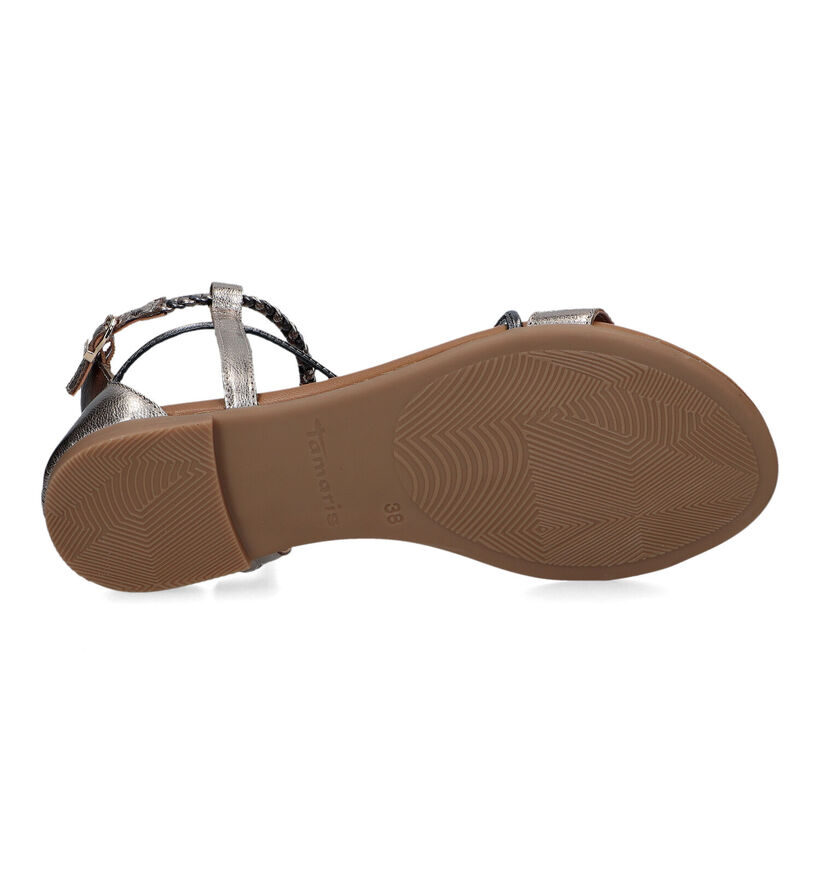 Tamaris Sandales plates en Or pour femmes (322233)