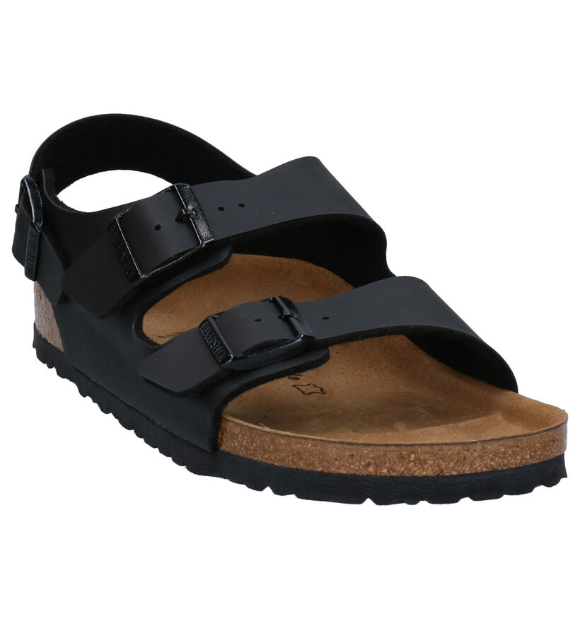 Birkenstock Milano Zwarte Sandalen in kunstleer (305410)