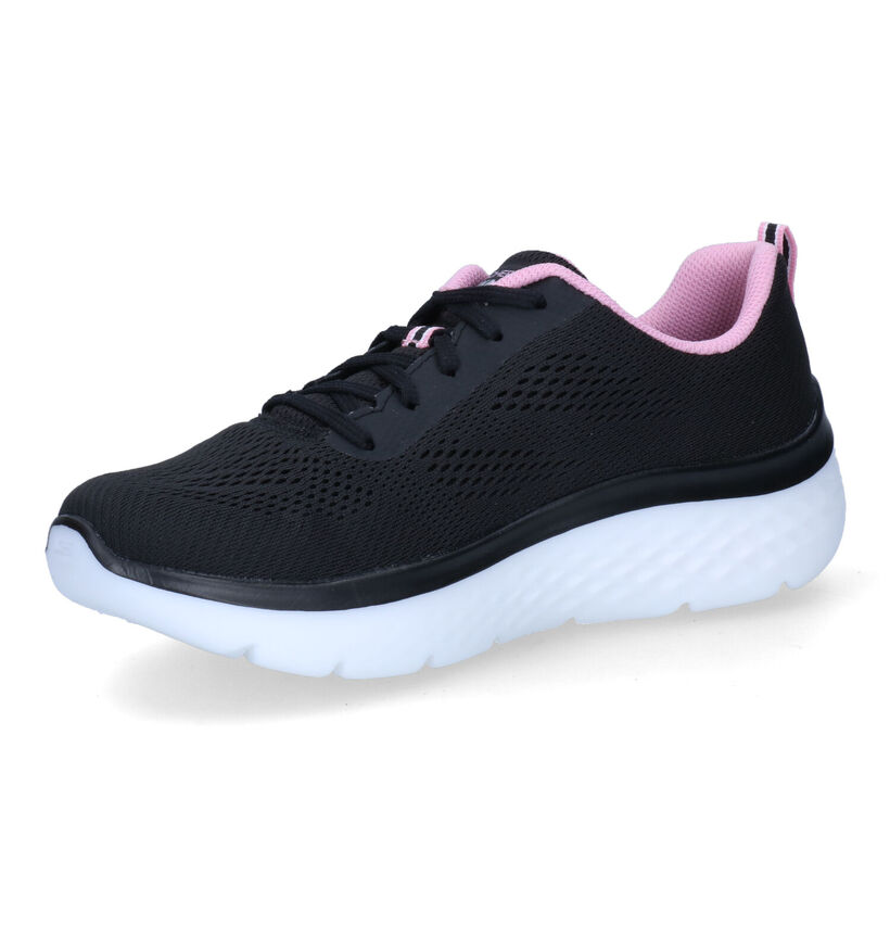 Skechers Go Walk Hyper Burst Space Insight Baskets en Noir pour femmes (302116)