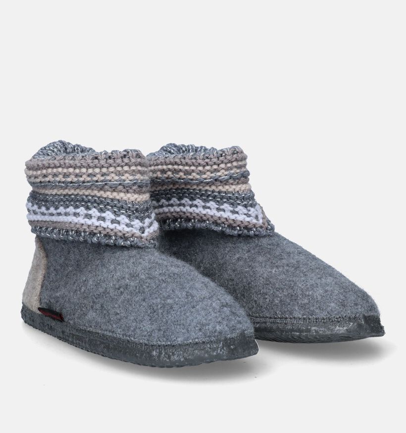 Giesswein Kiel Pantoufles hautes en Bleu pour femmes (349152)
