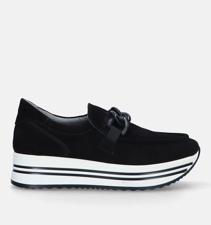 Skechers Zwarte knitted instapper memory foam