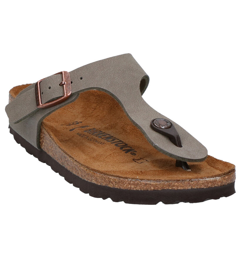 Birkenstock Gizeh Zwarte Teenslippers voor jongens (338075)