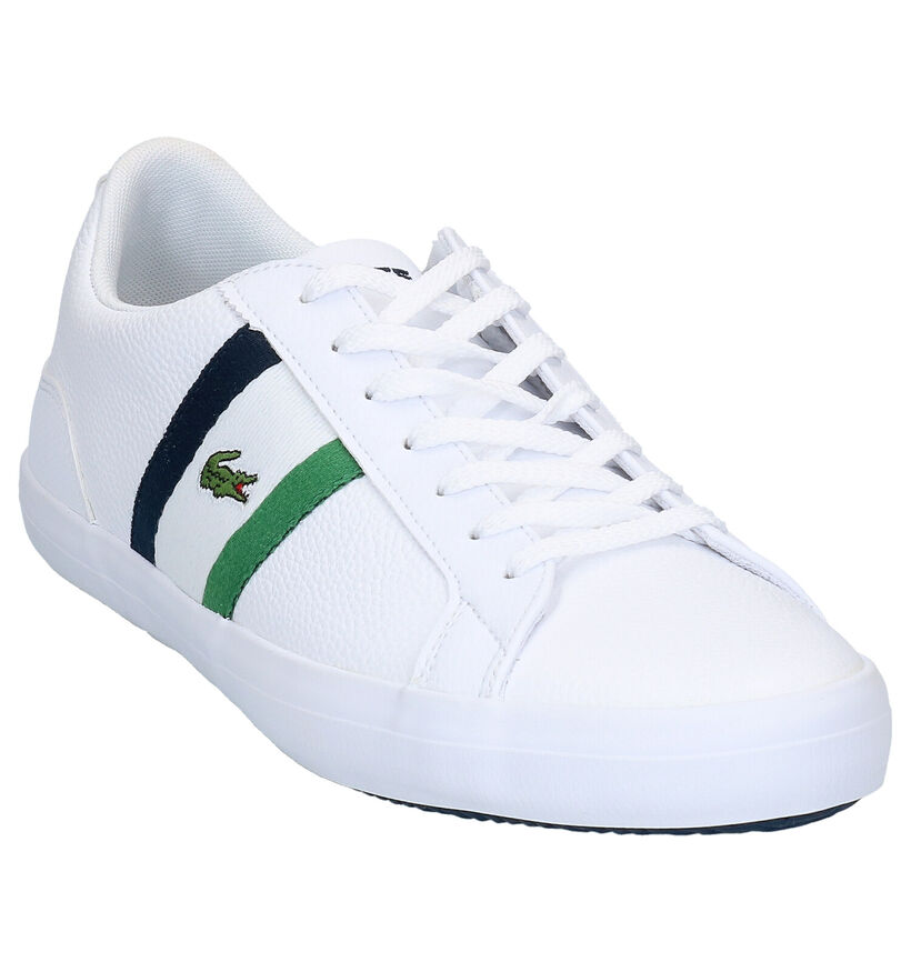 Lacoste Lerond Witte Sneakers in kunstleer (266948)