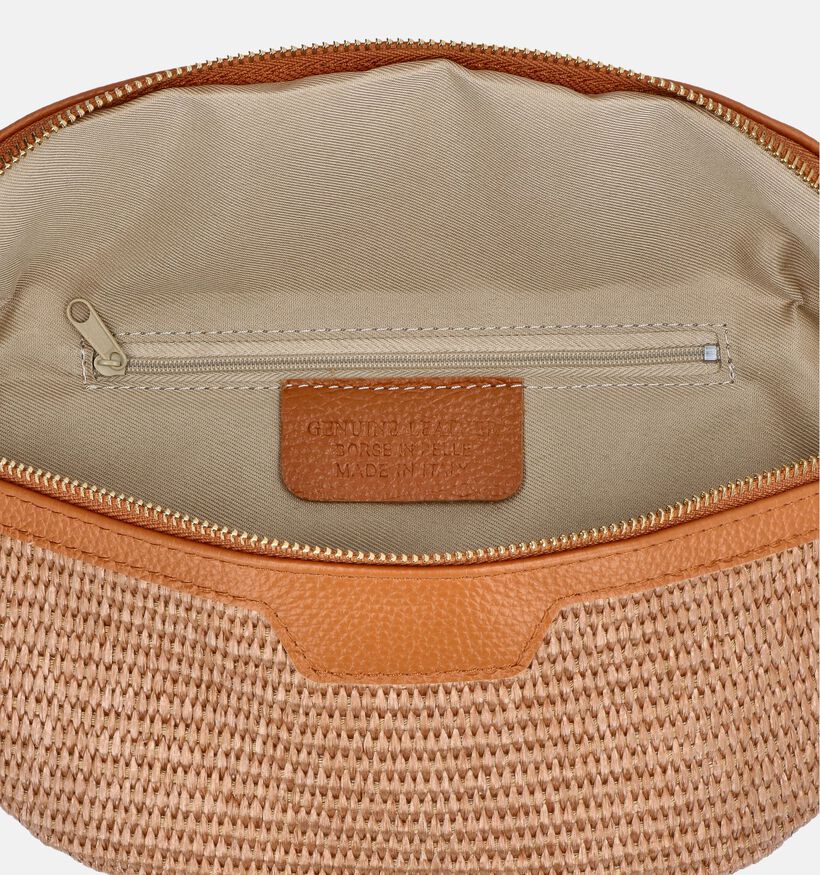 Via Limone Cognac Crossbody heuptasje voor dames (361552)