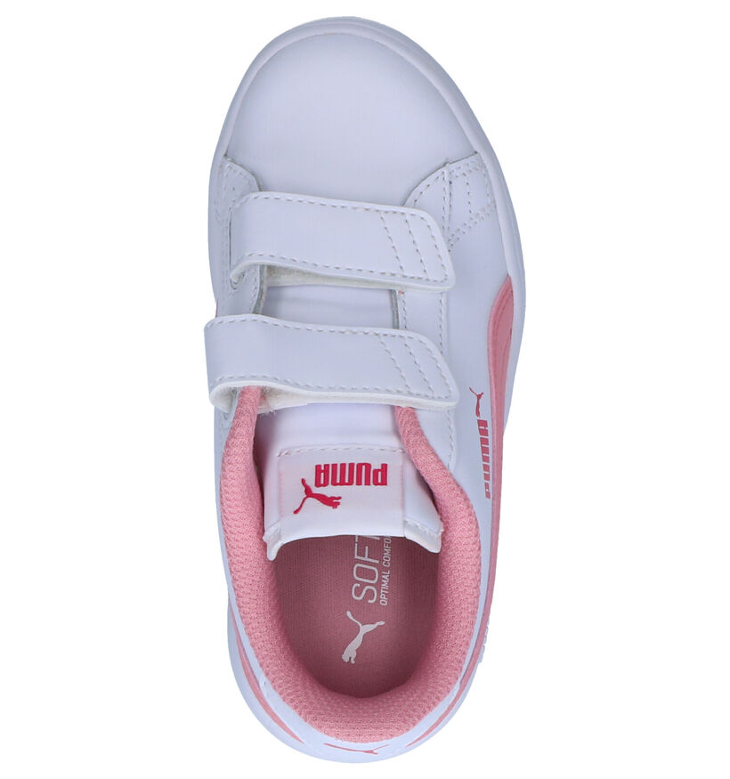 Puma Smash Baskets en Blanc en cuir (265647)