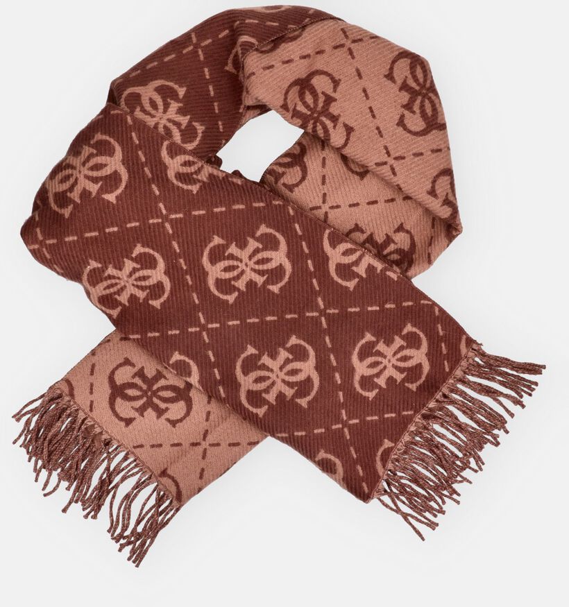 Guess Nolana 4G-logo Ch&acirc;le en Marron pour femmes (381060)
