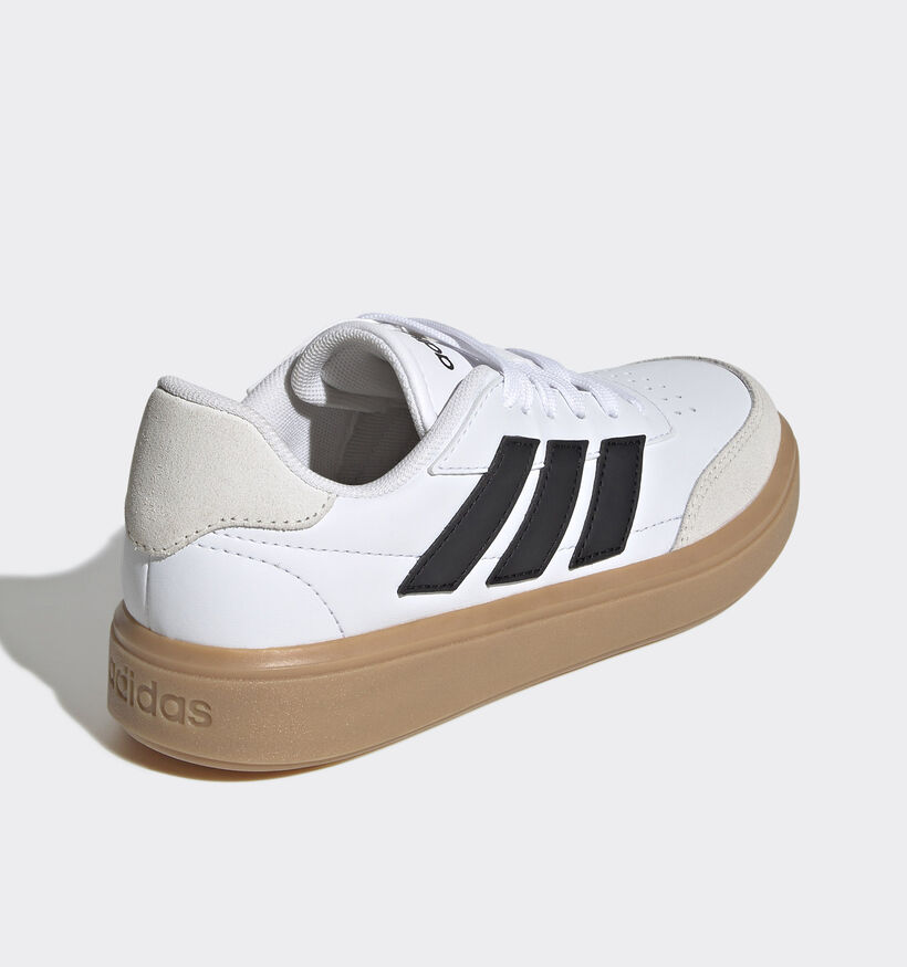 adidas Courtblock Baskets en Blanc pour garçons (350143)