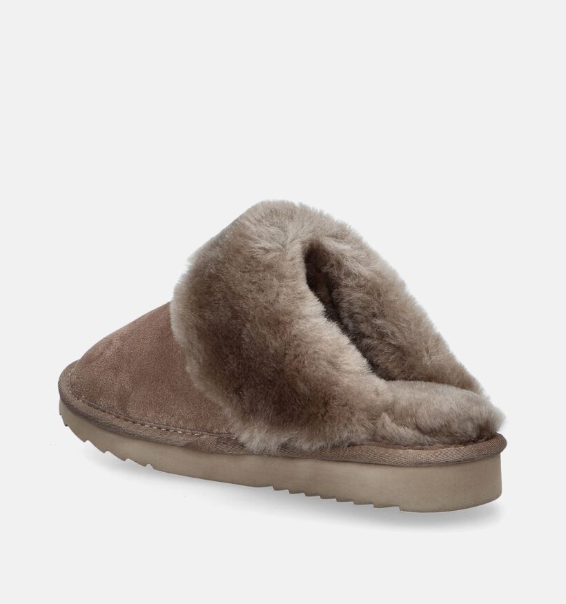 Warmbat Flurry Taupe Pantoffels voor dames (346208)