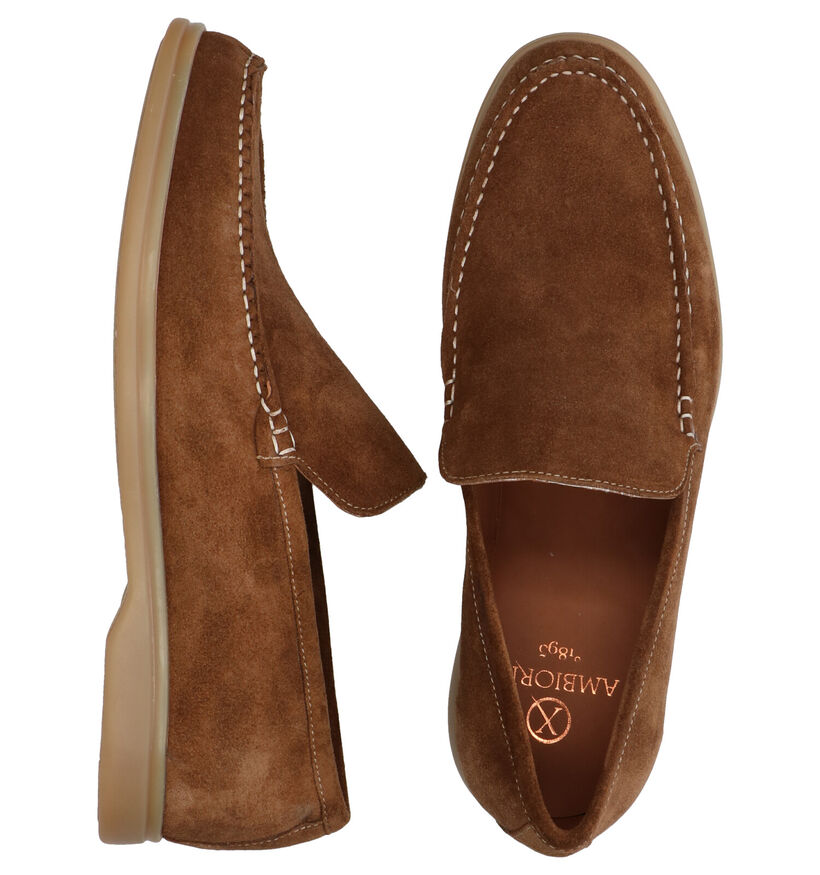 Ambiorix Elton Mocassins en Cognac en daim (291018)