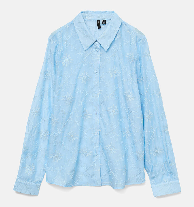 Vero Moda Nane Chemise en Bleu pour femmes (353156)