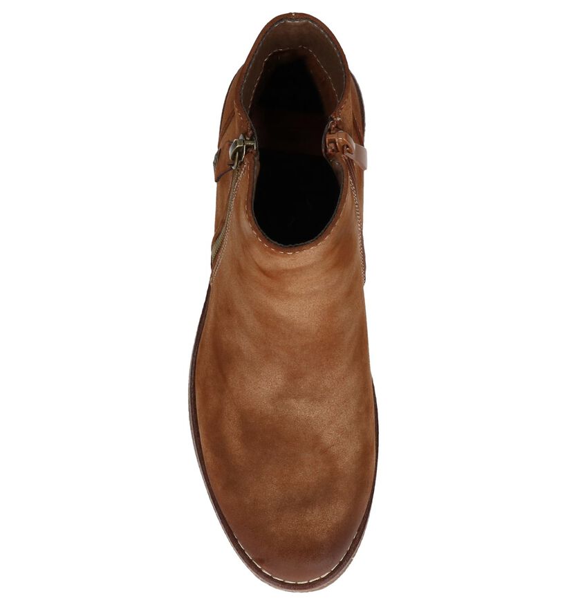 Cognac Rieker Geklede Boots met Rits in kunstleer (234852)