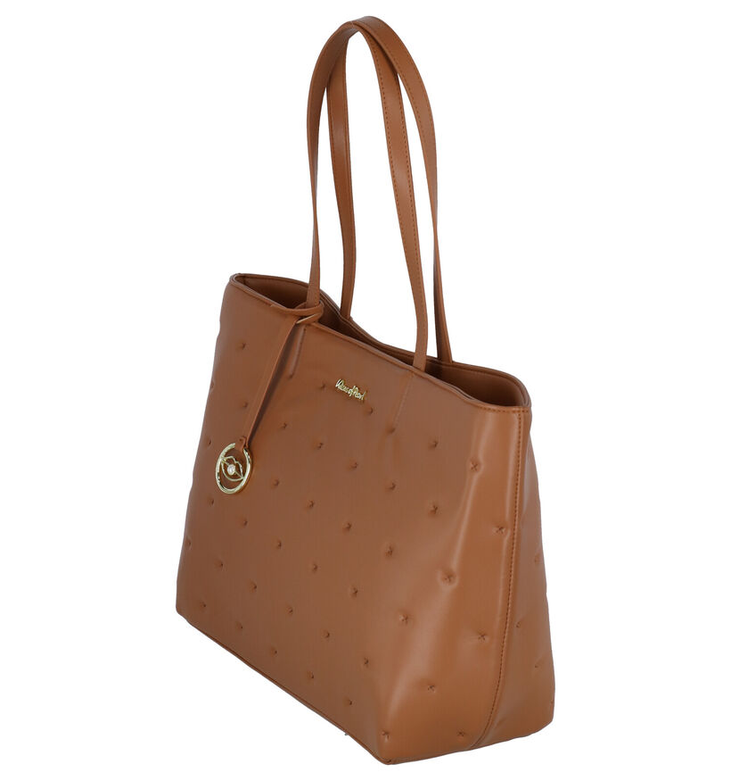 Kisses of Pearl Chantelle Cognac Shopper in kunstleer (290536)