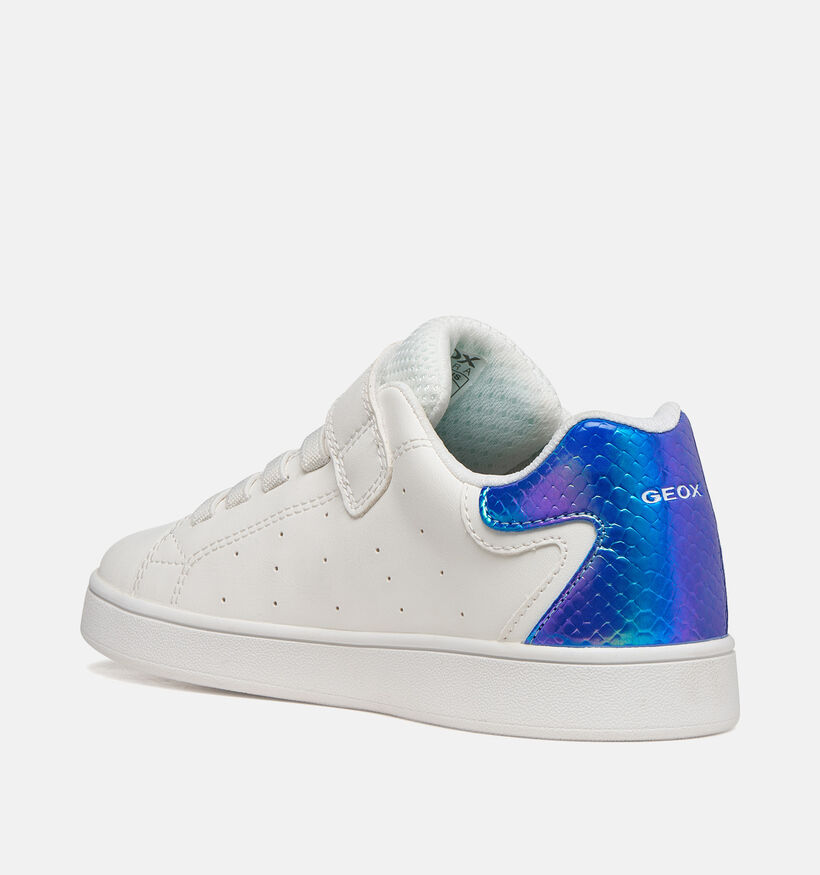 Geox Eclyper Baskets en Blanc pour filles (368436) - pour semelles orthop&eacute;diques