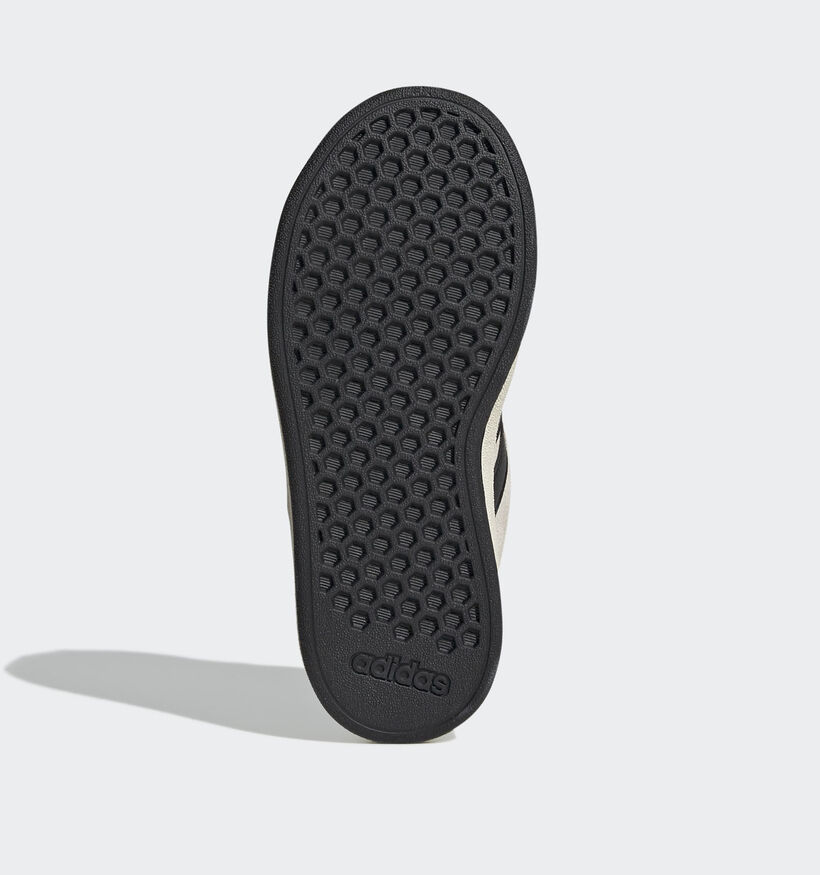 adidas Grand Court 00s Ecru/Zwarte Sneakers voor jongens, meisjes (380811)