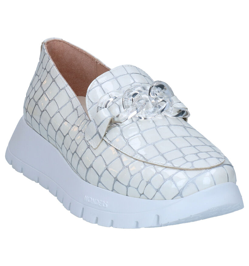 Wonders Ecru Loafers in leer (290010)