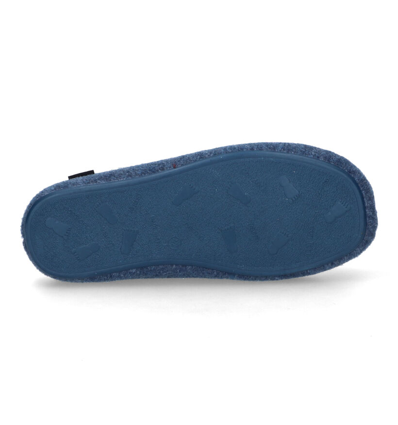 Scapa Blauwe Pantoffels in stof (317113)
