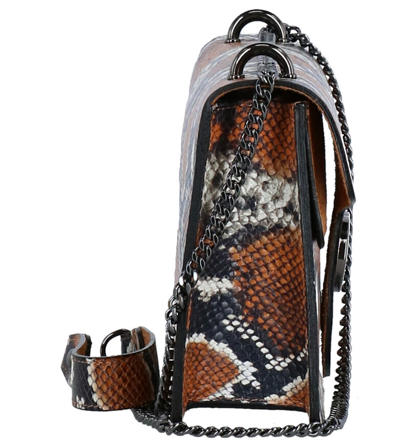 Charm Cognac Crossbody Tas in kunstleer (275635)