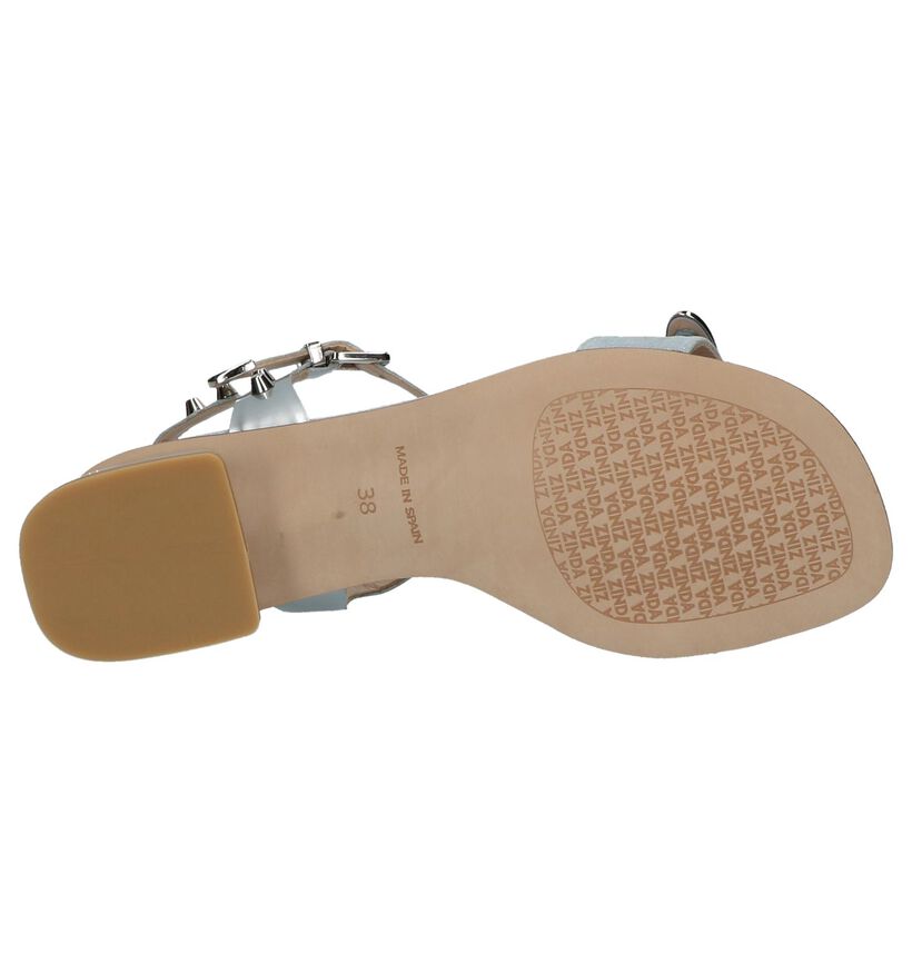 Zilveren Geklede Sandalen Zinda in leer (220245)