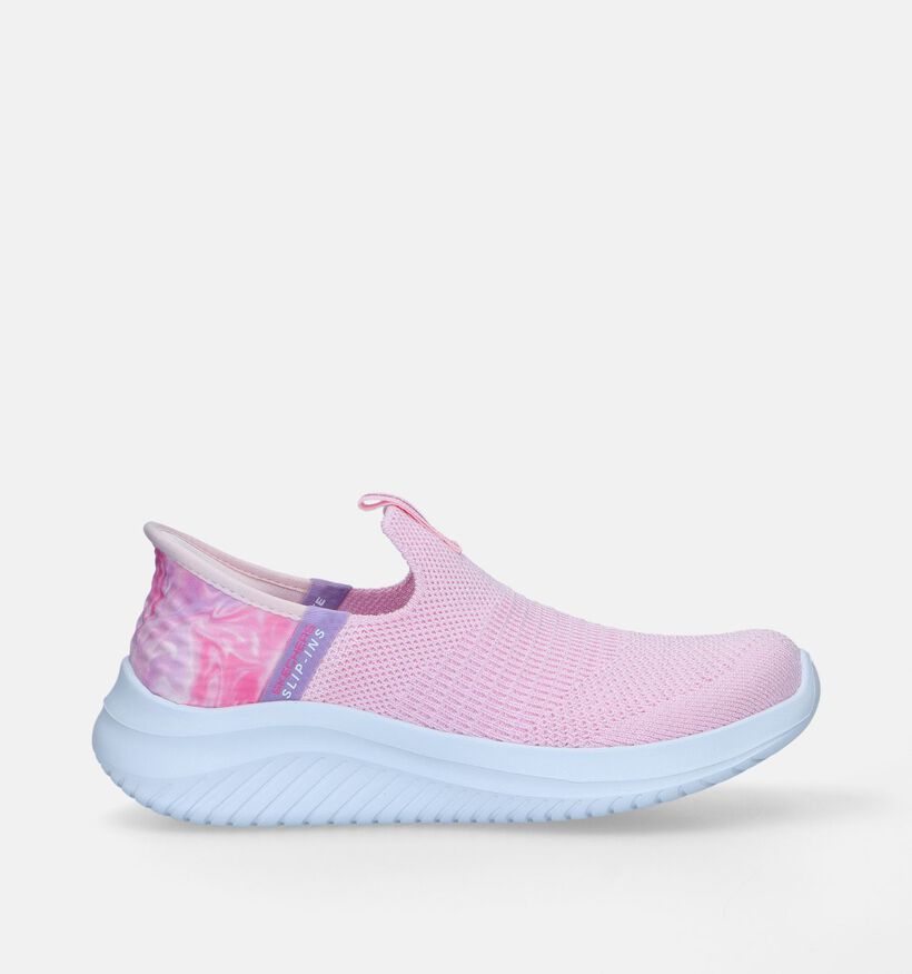 Skechers Slip-ins Ultra Flex 3.0 Baskets en Rose pour filles (335715)