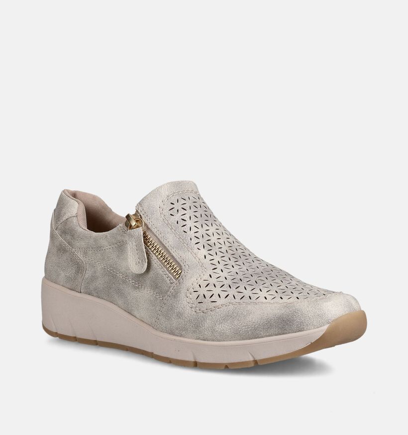 Jana Vegan Chaussures confort en Beige pour femmes (367763) - pour semelles orthop&eacute;diques