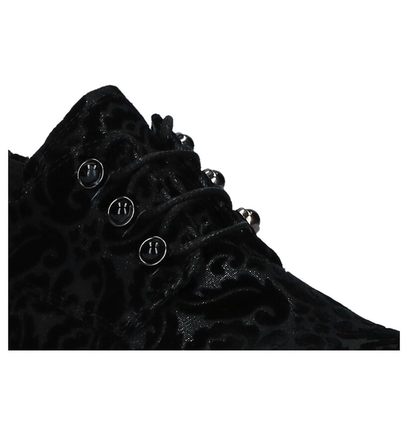 Gabor Easy Walking Chaussures à lacets en Noir en textile (231334)