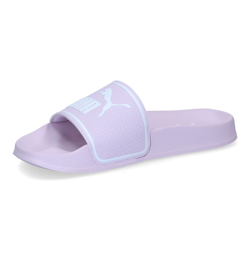 Puma Leadcat Paarse Badslippers voor dames (301375)