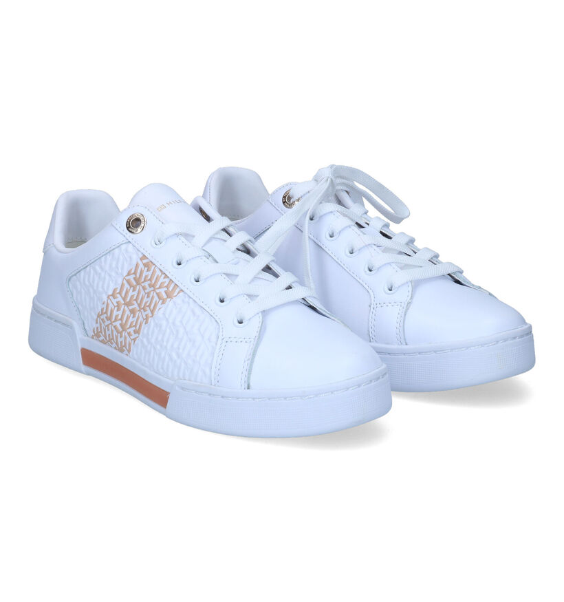 Tommy Hilfiger Monogram Elevated Witte Sneakers voor dames (303971)