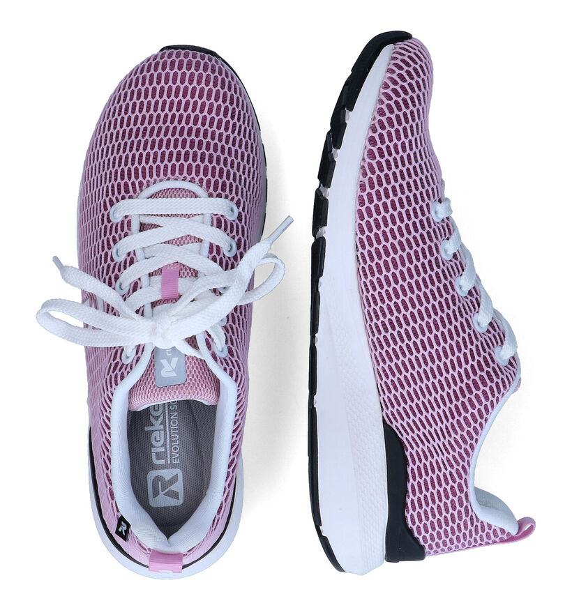 R-Evolution Baskets casual en Rose pour femmes (310165) - pour semelles orthopédiques