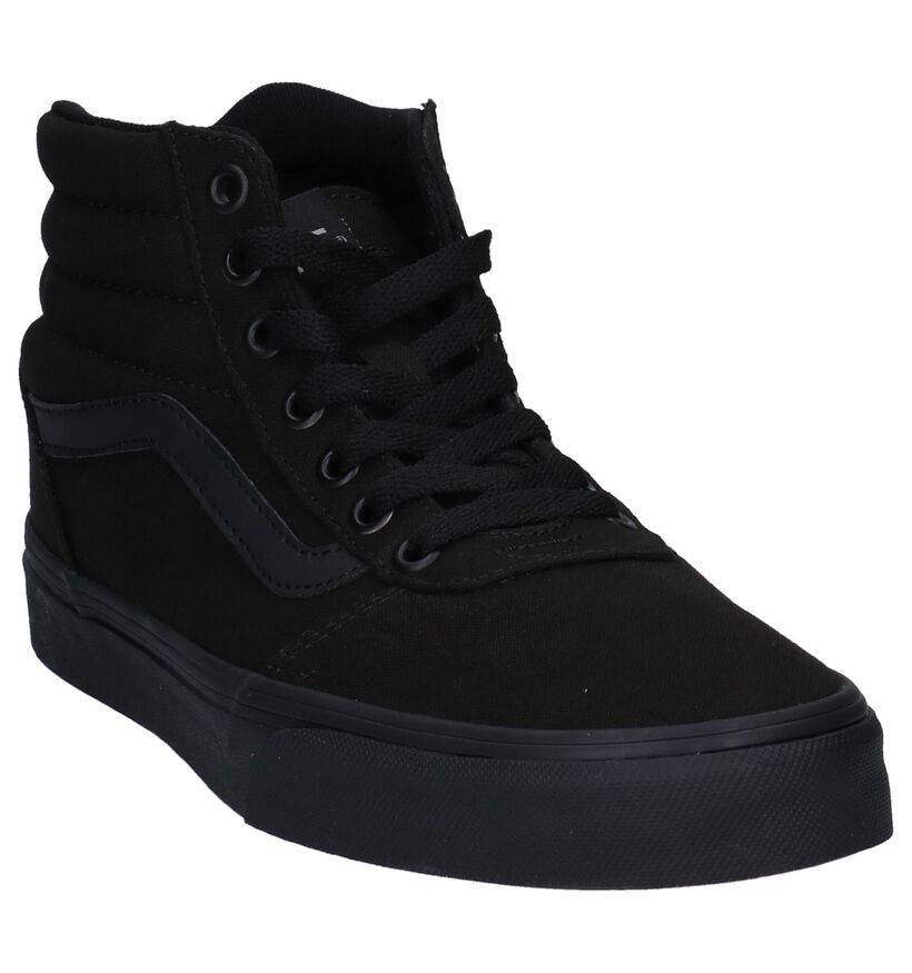 Vans Ward Hi Zwarte Sneakers in stof (264188)