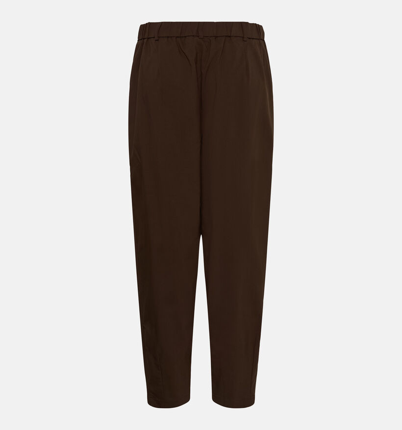 Culture Jamie Donkerbruine Geklede Broek voor dames (380492)