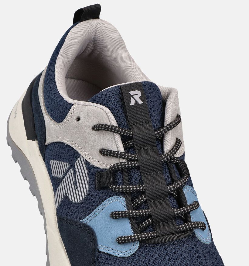 Rieker Baskets basses en Bleu pour hommes (367563) - pour semelles orthop&eacute;diques