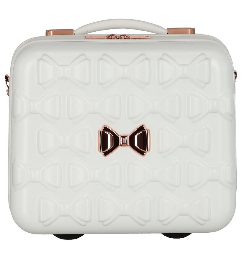 Ted Baker Beautycase Wit - bijpassende trolley apart verkrijgbaar art. 227329, Wit, pdp