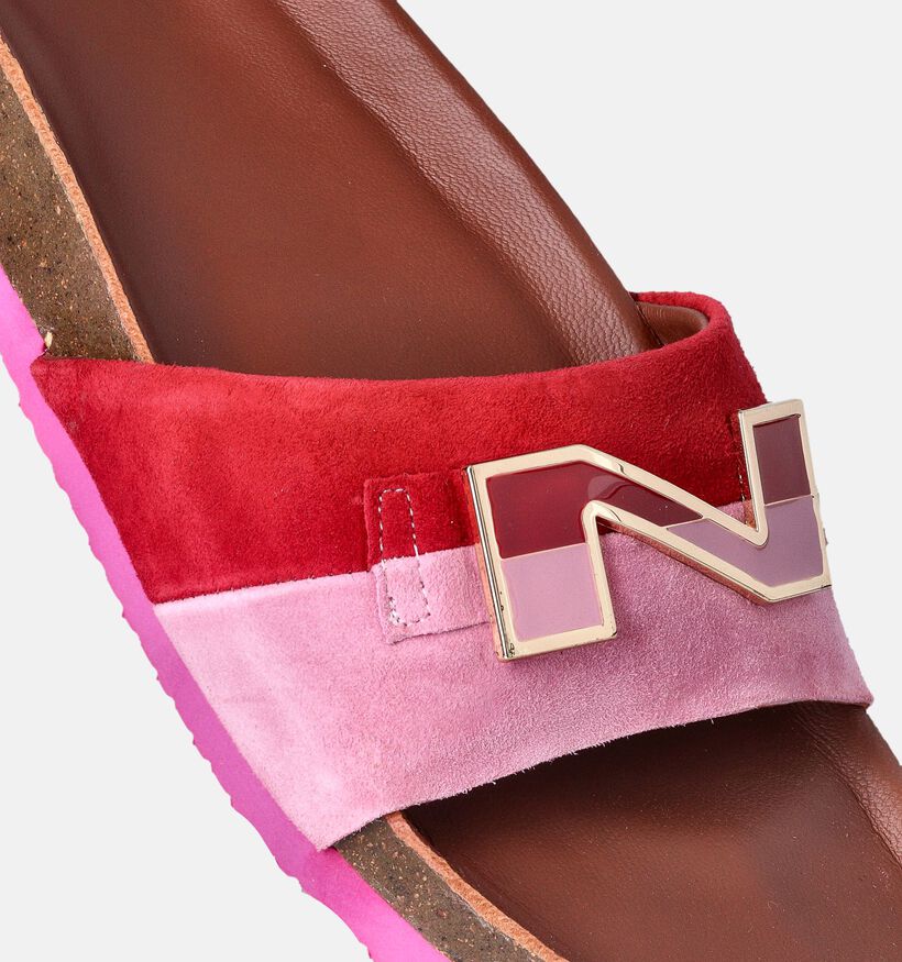 Nathan-Baume Nu-pieds Or rose pour femmes (356337)