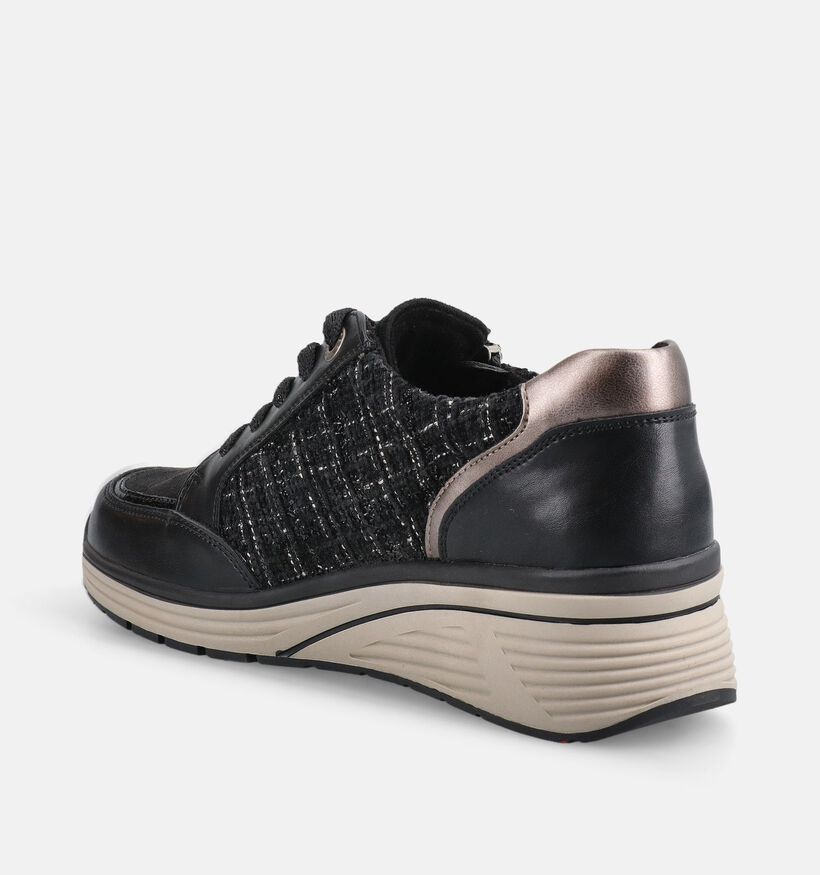 Relife Zwarte Schoenen met Veter en Rits voor dames (377794)