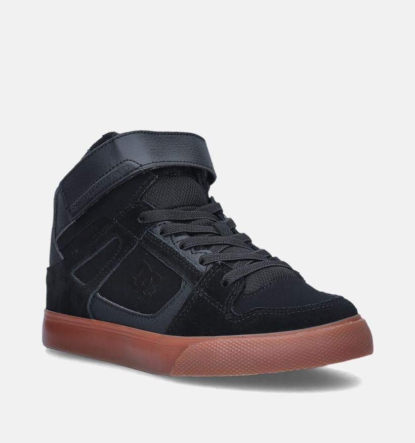 DC Shoes Pure High Top Zwarte Skate sneakers voor jongens (343802)