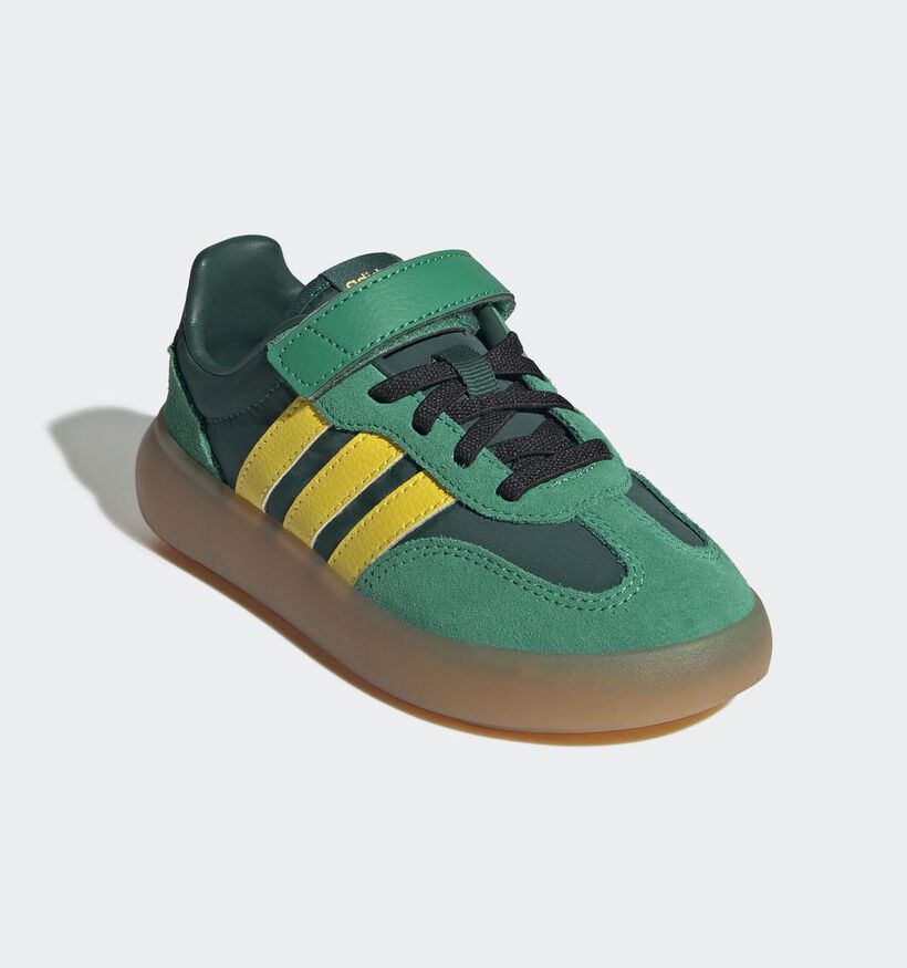 adidas Barreda Decode Groen/Gele Sneakers voor jongens, meisjes (359617) - geschikt voor steunzolen