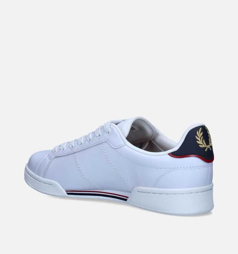 Fred Perry Witte Veterschoenen voor heren (349692) - geschikt voor steunzolen