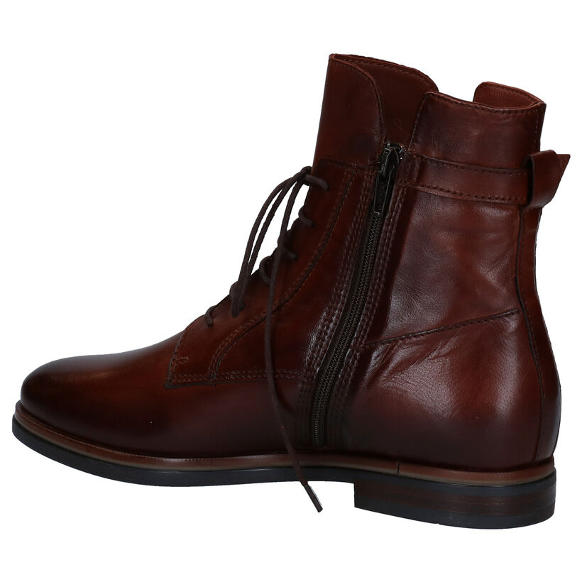 Hampton Bays Bottines plates en Cognac en cuir (277862)