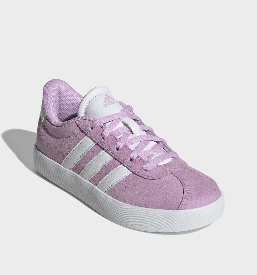 adidas VL Court 3.0 Baskets en Violet pour filles (366886) - pour semelles orthop&eacute;diques