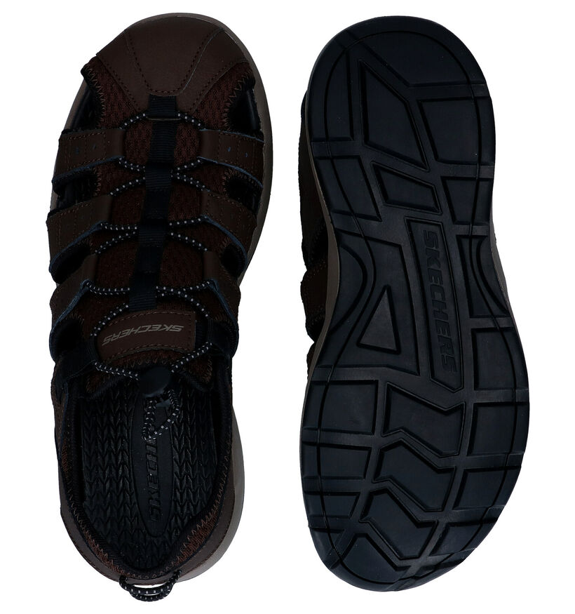 Skechers Melbo Journey Sandales en Noir en simili cuir (292228)